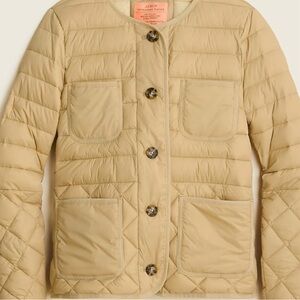 J. Crew Women's Beige Quilted Utility Jacket OBO